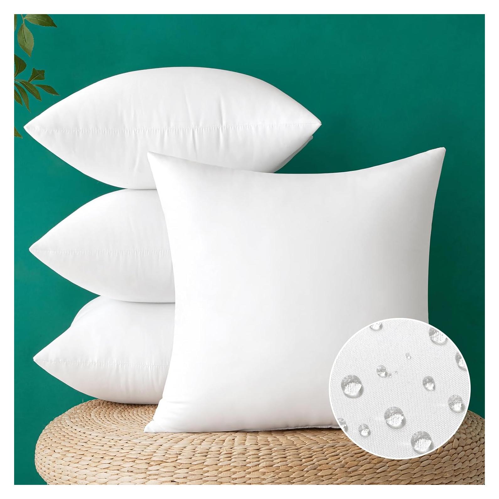 Insertos de Almohada Impermeables MIULEE 45x45 cm Paquete de 4