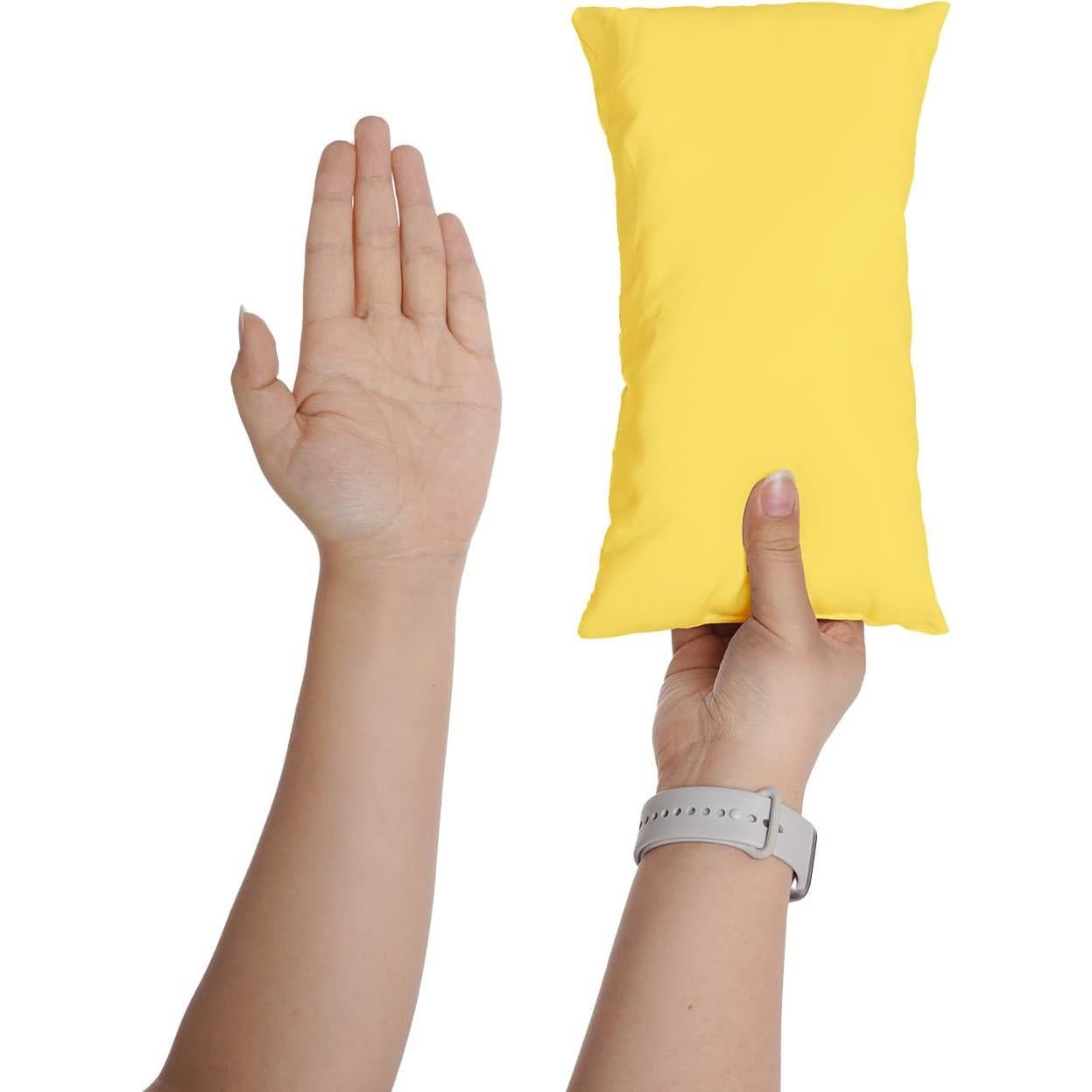 Juego de 2 Almohadas Pequeñas Marrywindix 24x14 cm Amarillo