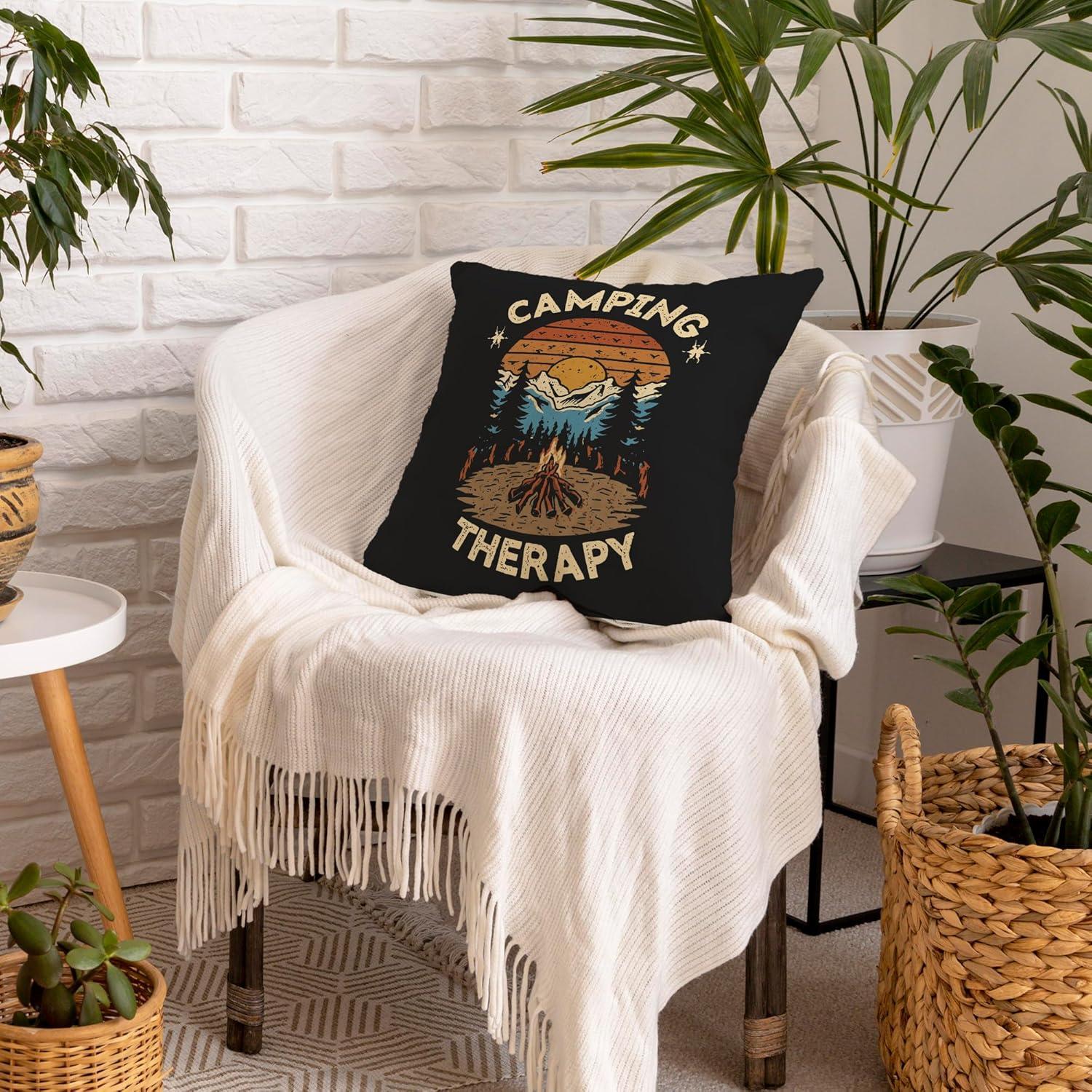 Funda de Cojín Decorativa Camping MNASAIOO 45x45cm