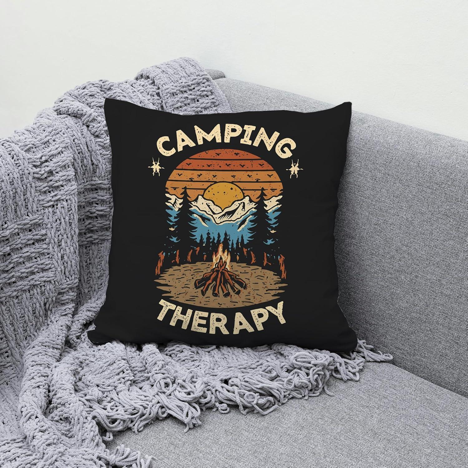 Funda de Cojín Decorativa Camping MNASAIOO 45x45cm