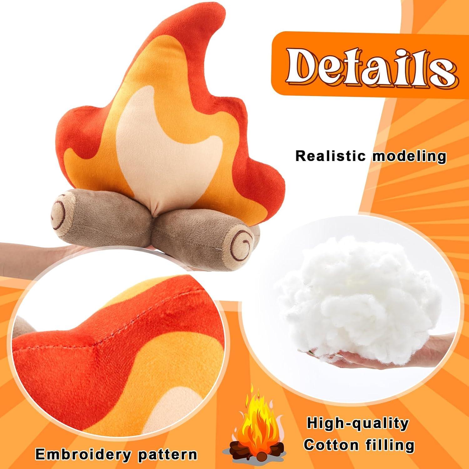Juguetes de Peluche de Fogata PullCrease - 2 Piezas 27x30cm