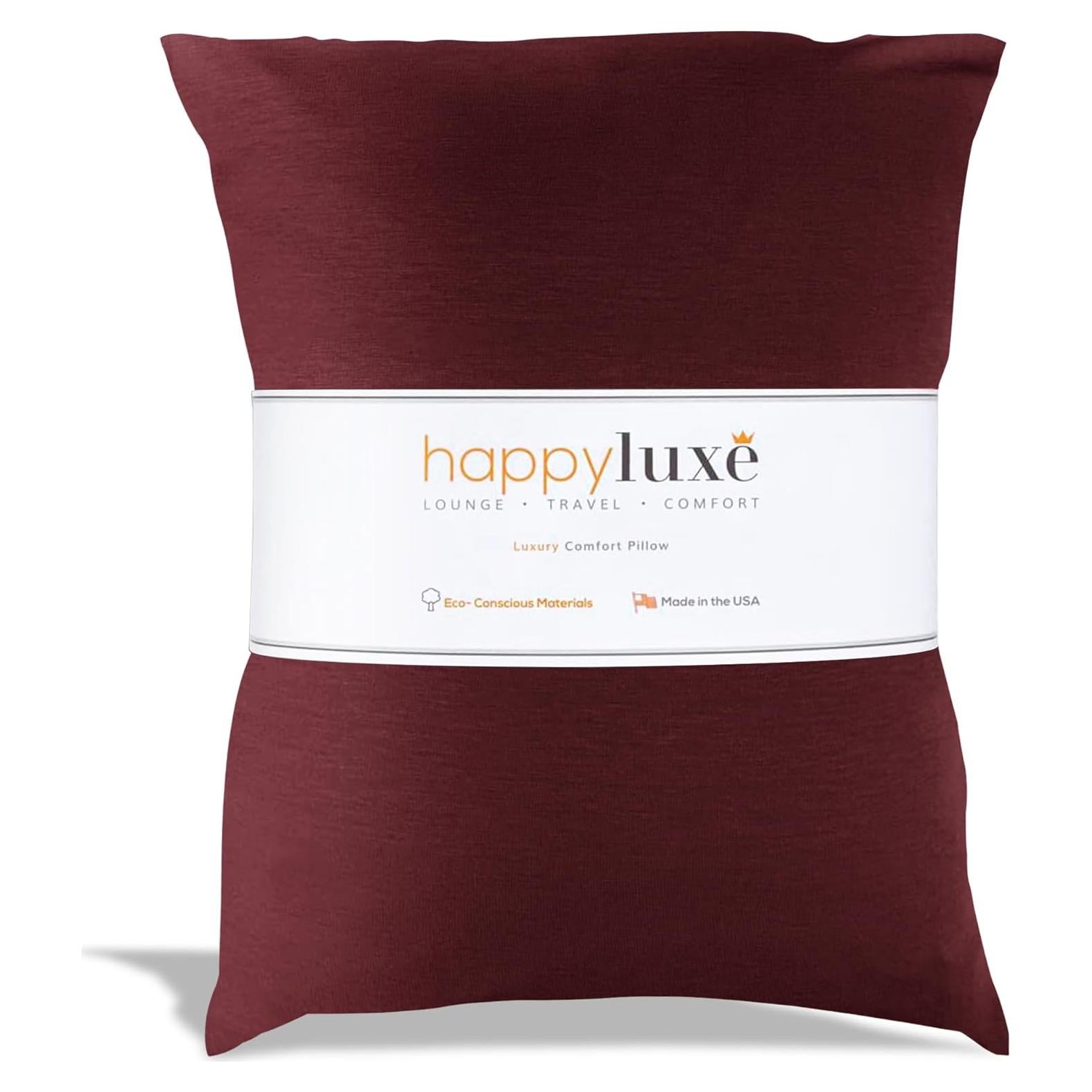 Almohada de Viaje Happyluxe Odyssey 43x33 cm TENCEL Rojo