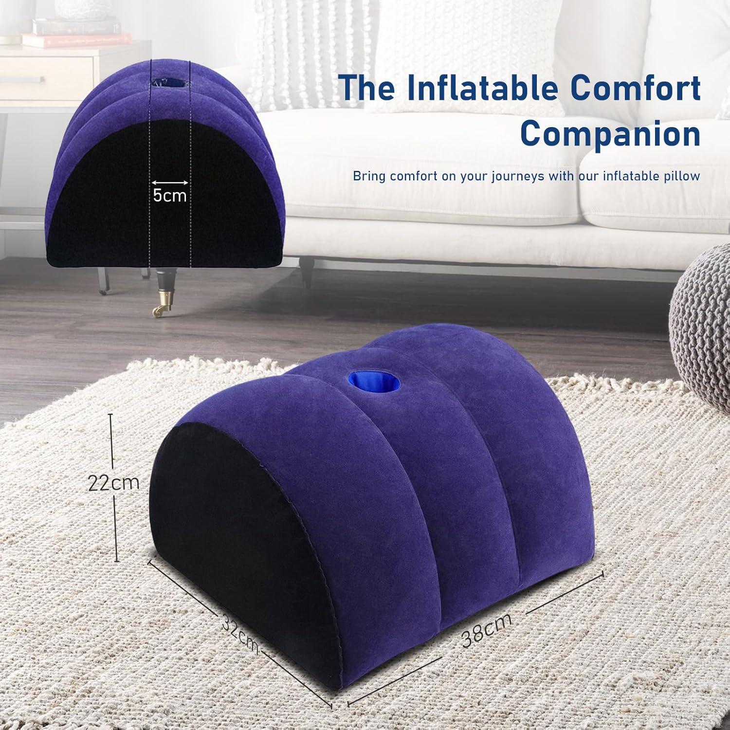 Cojín Inflable en Cuña LuxoCare para Alivio de Espalda y Reflujo