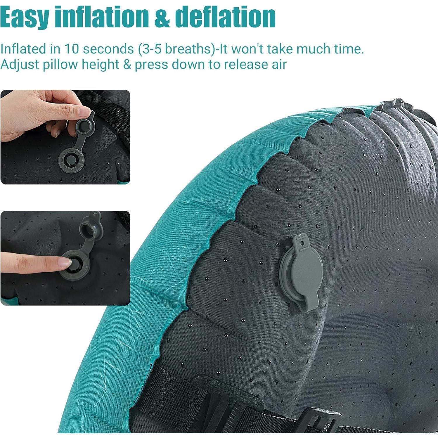 Almohada Inflable de Playa HOMBYS BEACHPILLOW Azul 43x32cm