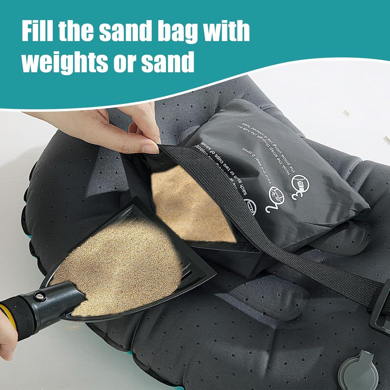 Almohada Inflable de Playa HOMBYS BEACHPILLOW Azul 43x32cm