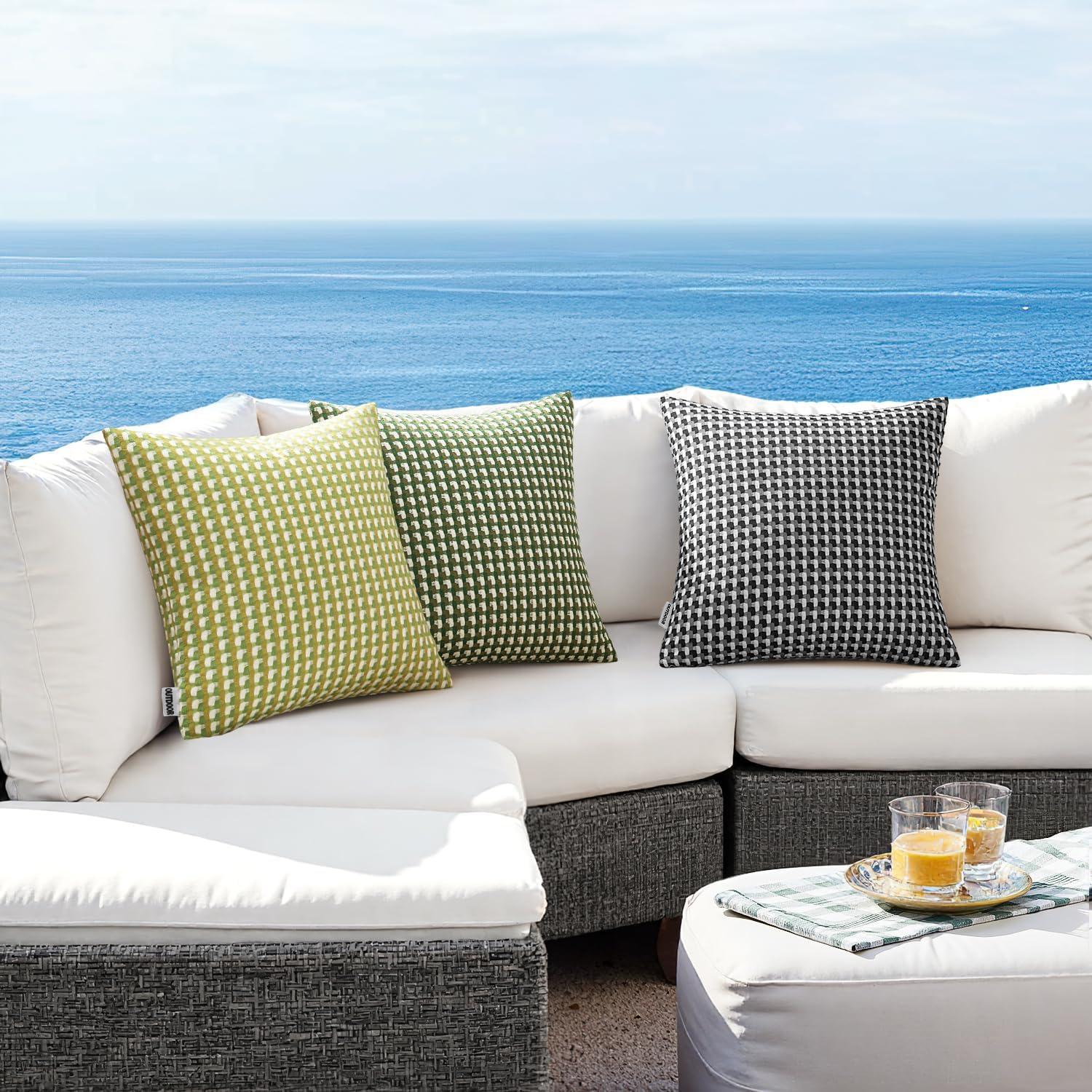 Fundas de Cojines de Exterior MIULEE 50.8x30.5 cm Impermeables