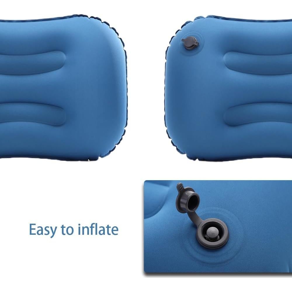 Almohada Inflable Camping YPWangShengRui Ergonómica 51x45cm