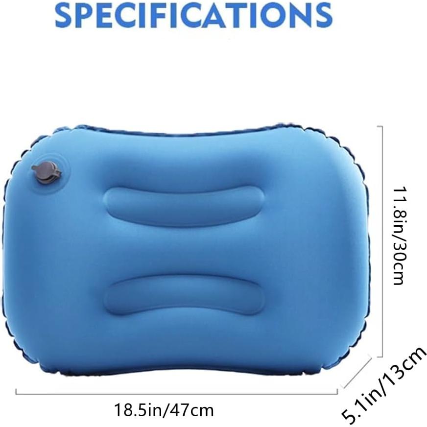 Almohada Inflable Camping YPWangShengRui Ergonómica 51x45cm