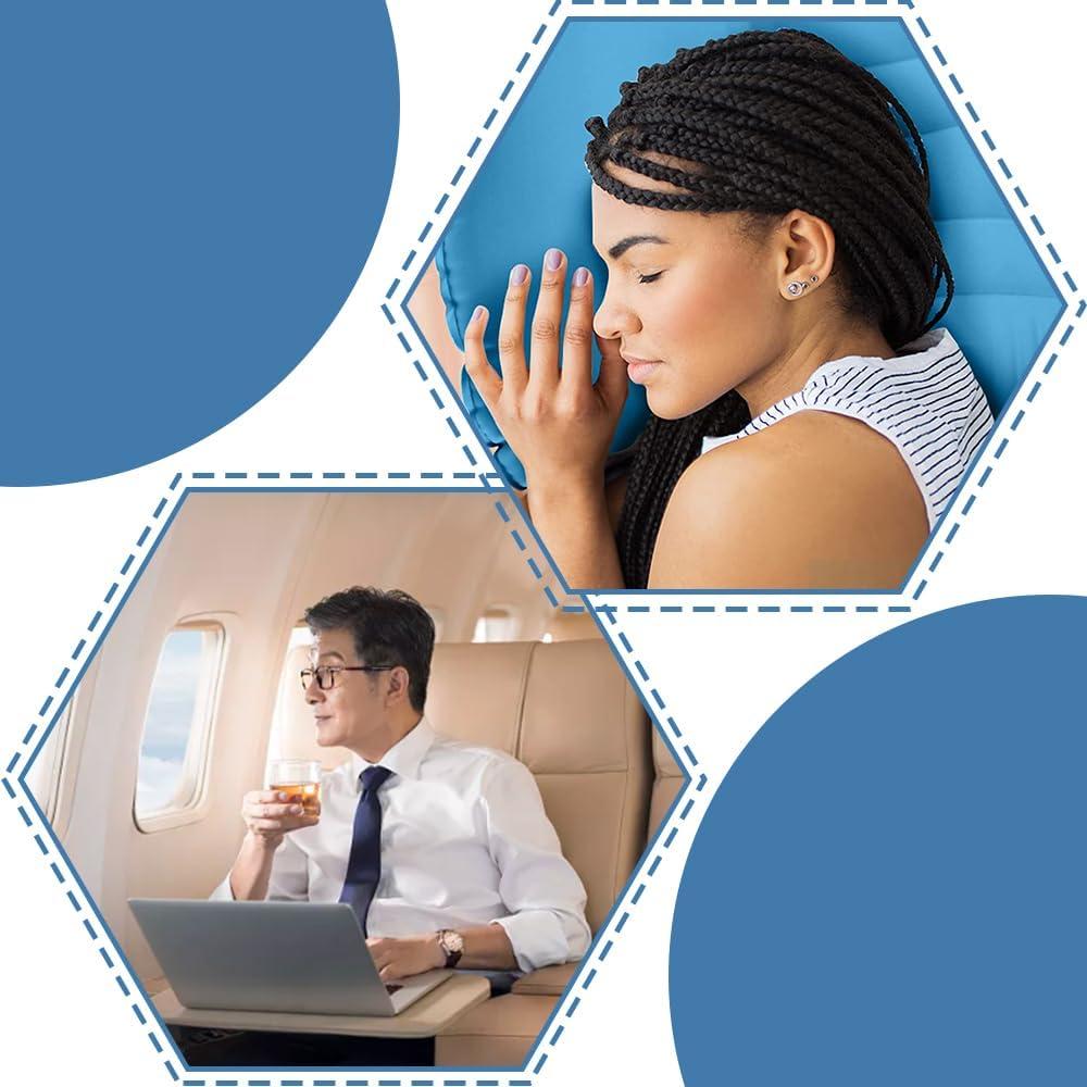 Almohada Inflable Camping YPWangShengRui Ergonómica 51x45cm