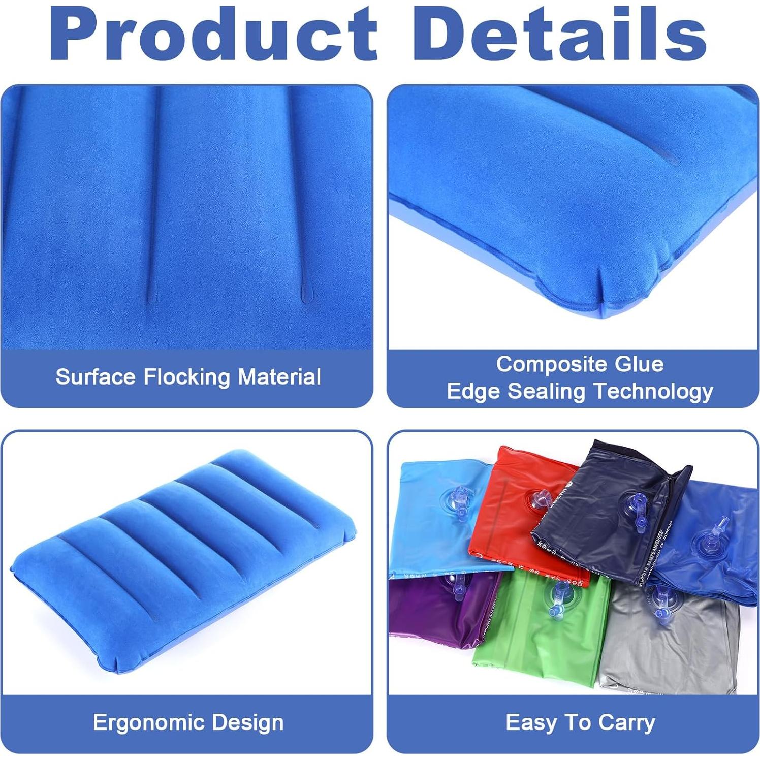 Almohadas Inflables Geelin 14 Piezas 47x30 cm Camping Viajes