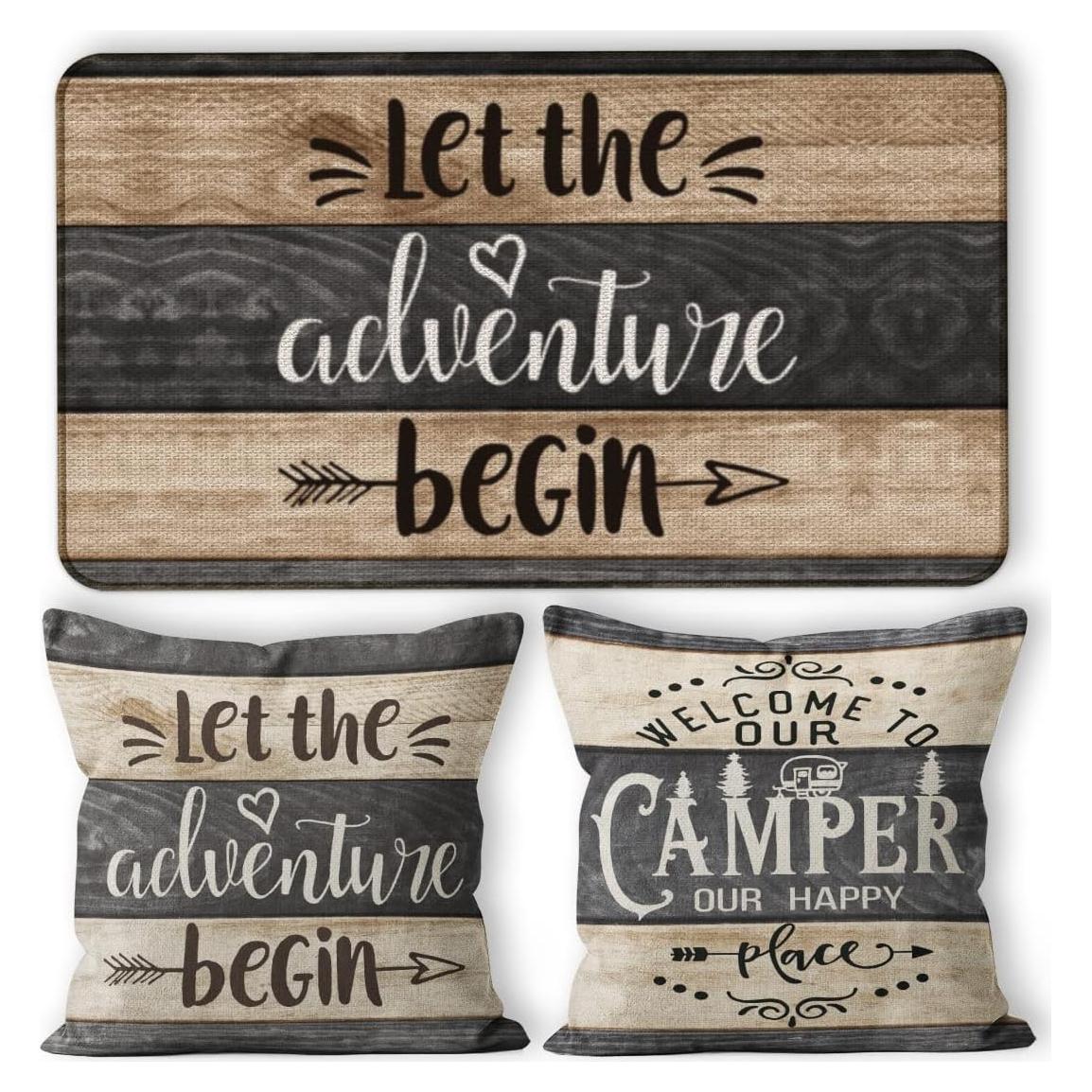 Juego de Fundas de Almohada y Felpudo M-Qizi 3 Piezas