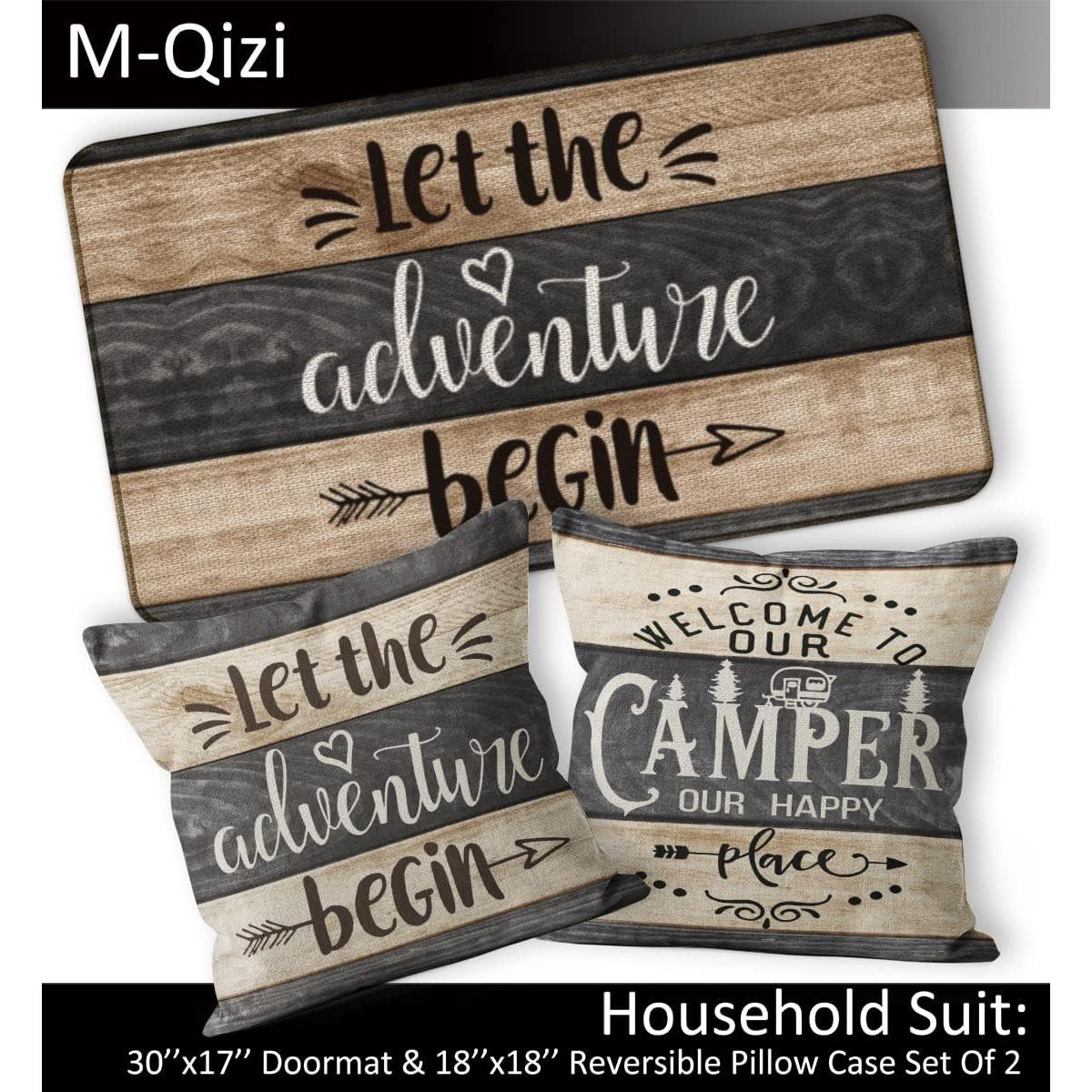 Juego de Fundas de Almohada y Felpudo M-Qizi 3 Piezas