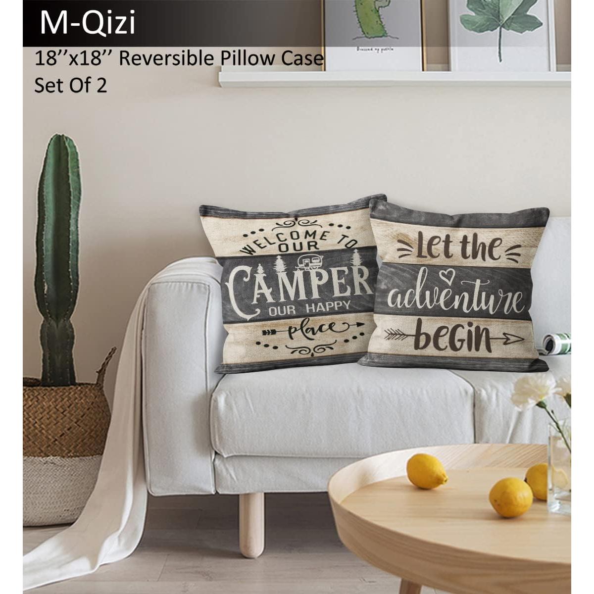 Juego de Fundas de Almohada y Felpudo M-Qizi 3 Piezas