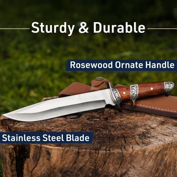 Cuchillo de Caza Kings County Tools 20.96 cm Acero Inoxidable