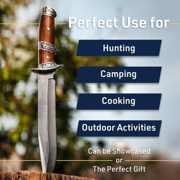 Cuchillo de Caza Kings County Tools 20.96 cm Acero Inoxidable