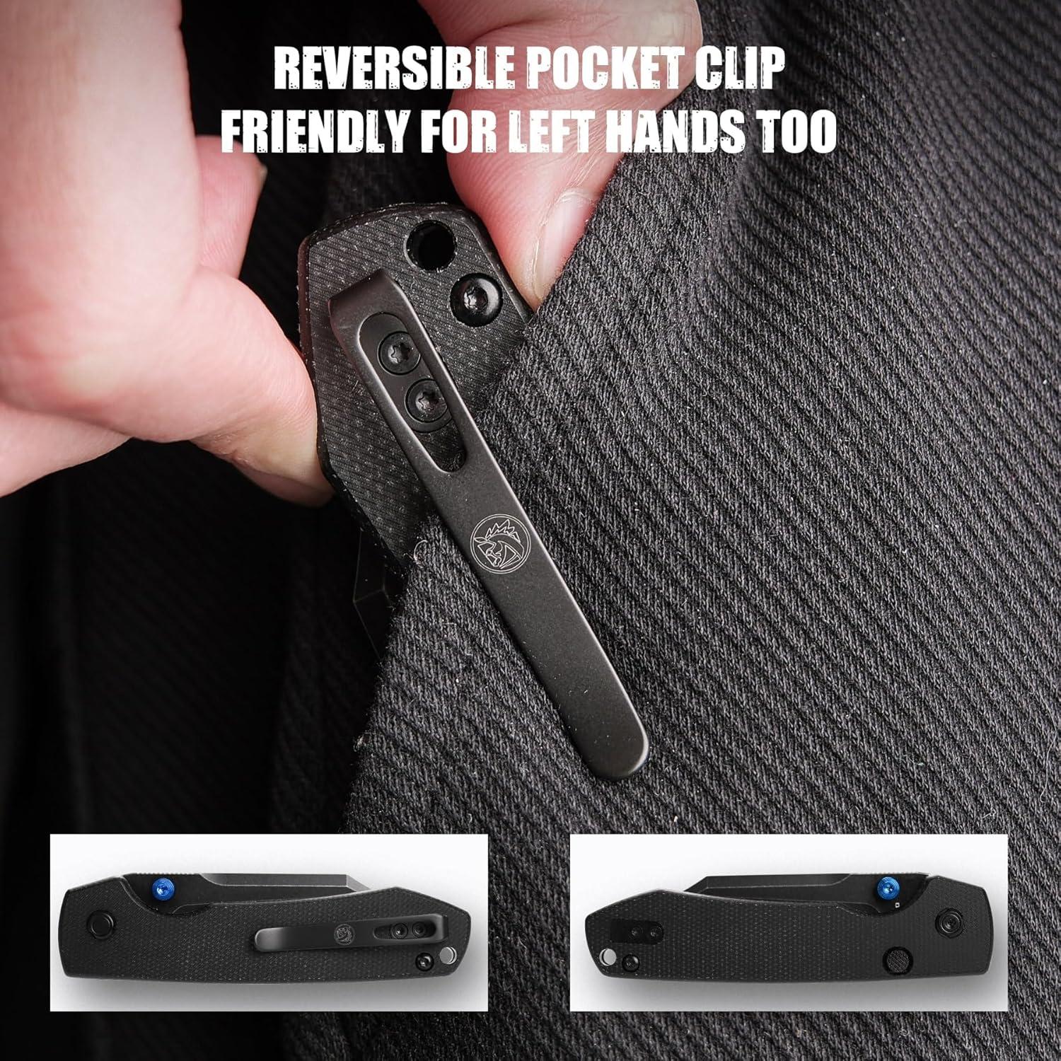 Cuchillo EDC Vosteed Raccoon Bowie 8.26 cm Acero 14C28N