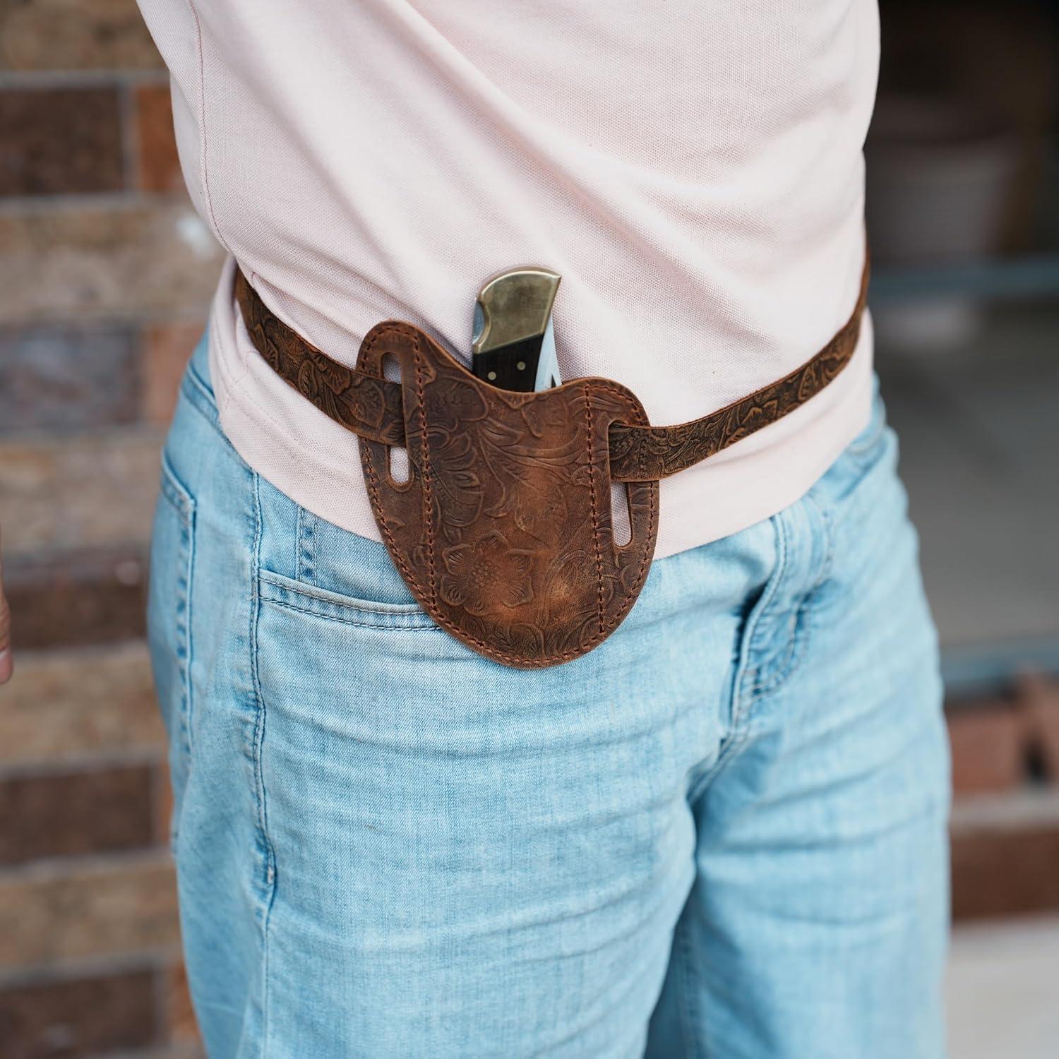 Funda de Cuchillo de Cuero JJNUSA para Cuchillos de 10-13 cm