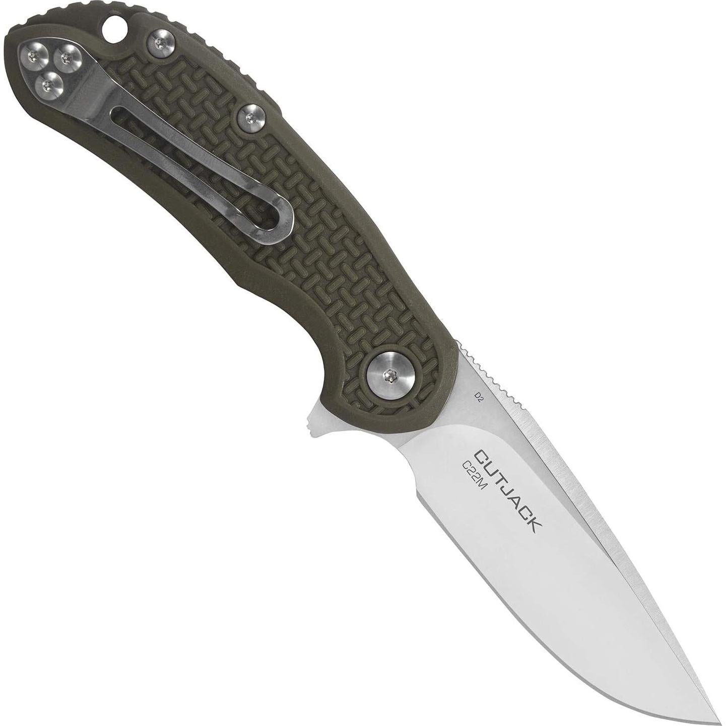 Cuchillo Steel Will Cutjack C22M Linerlock Verde 7.62 cm