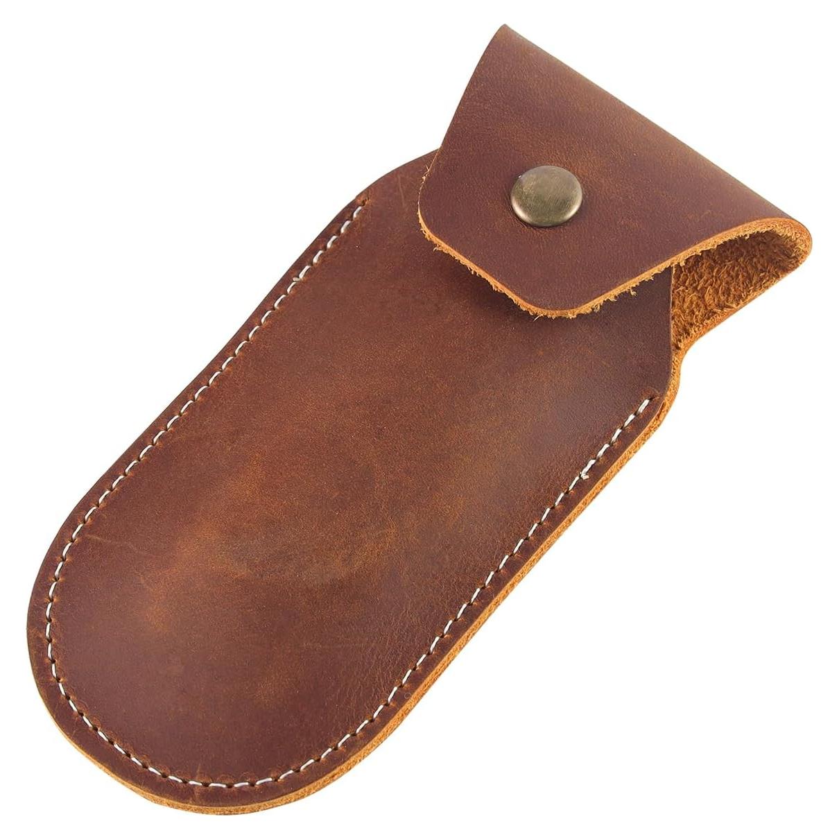 Funda de cuchillo de cuero Biobasedon 4" para EDC