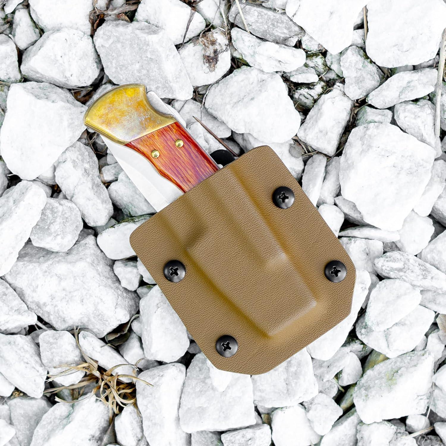 Funda Kydex Clip & Carry para Cuchillo Buck 110/112 - Marrón