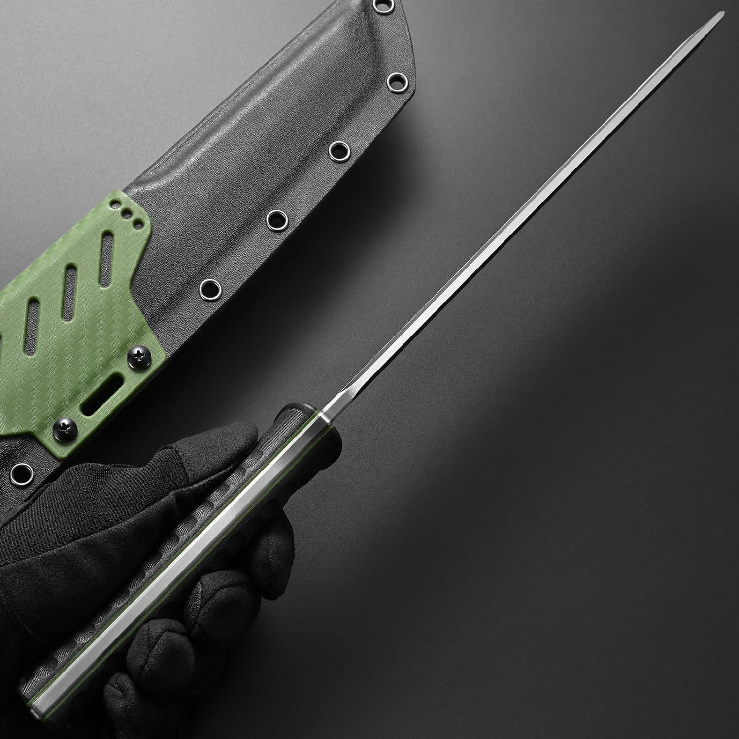 Cuchillo Fijo Gtkii GTK6 Acero AUS-10 22.5 cm Plata