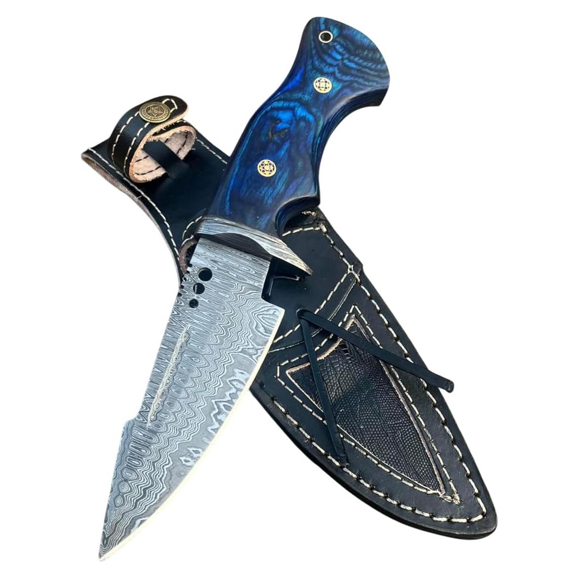 Cuchillo de Caza FAIQENTERPRICE Buck Hunter Damasco 25.4 cm
