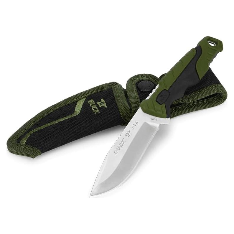 Cuchillo de Caza Buck Pursuit 9.5 cm Acero Inoxidable Verde