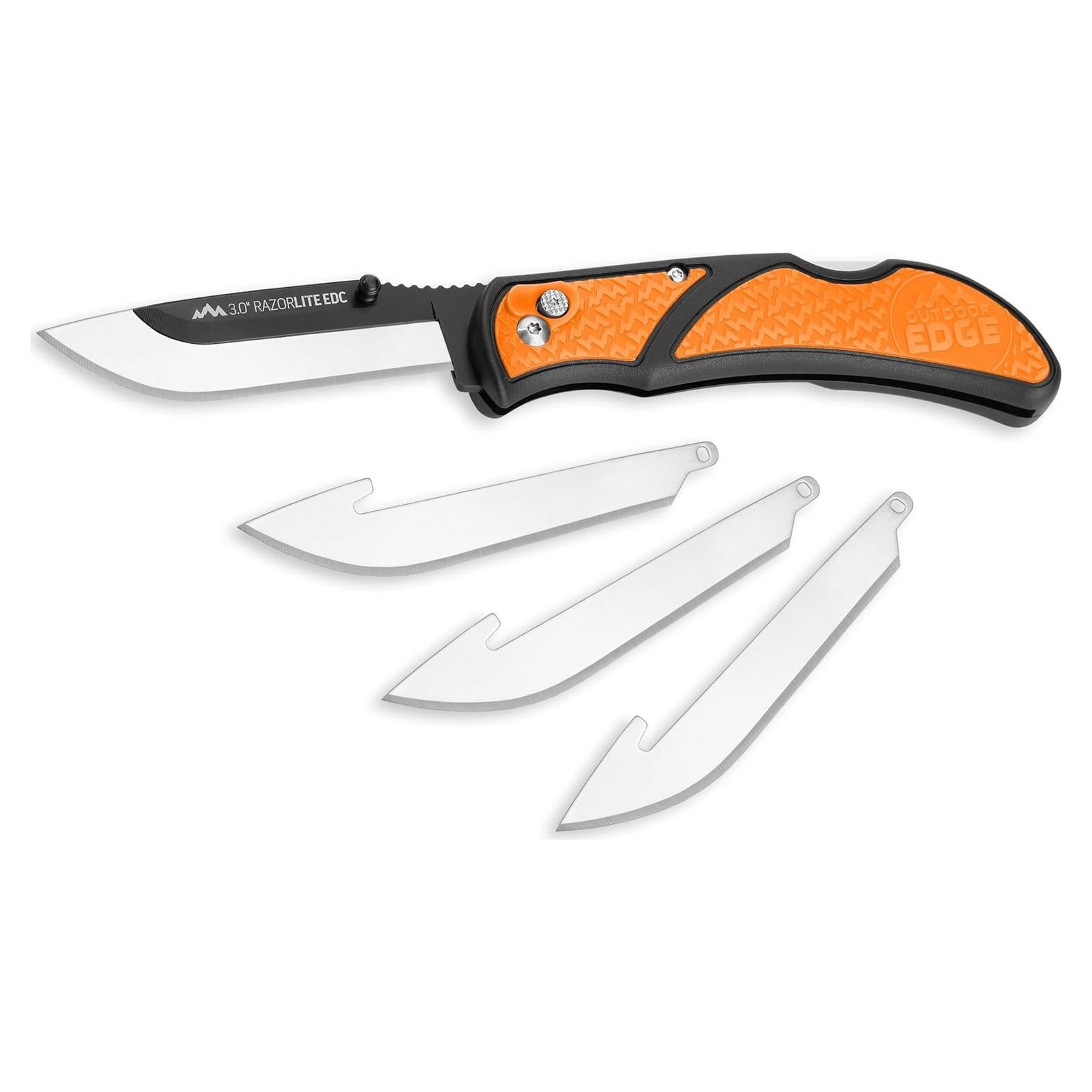 Cuchillo Plegable Outdoor Edge RazorLite EDC 3" Naranja