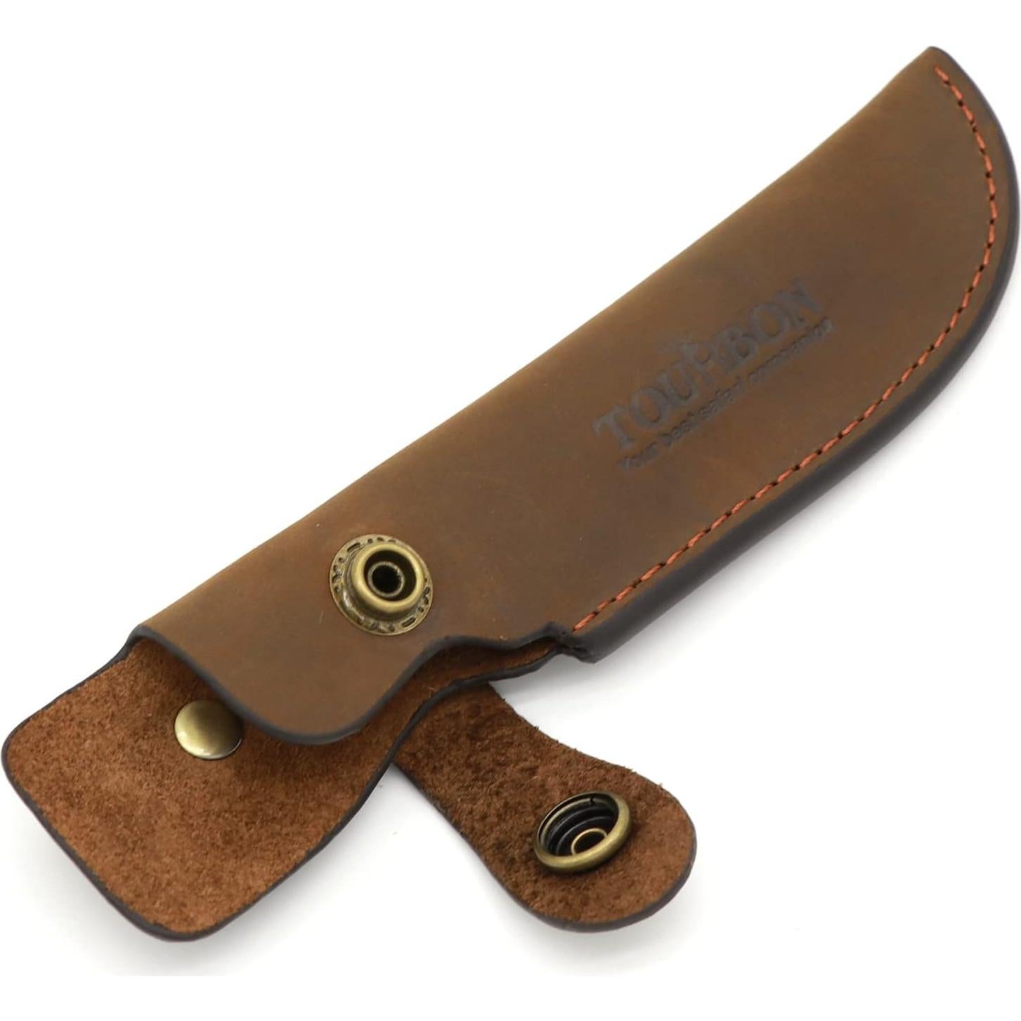 Funda de Cuchillo de Cuero Marrón TOURBON para Hoja Fija 20.32 cm