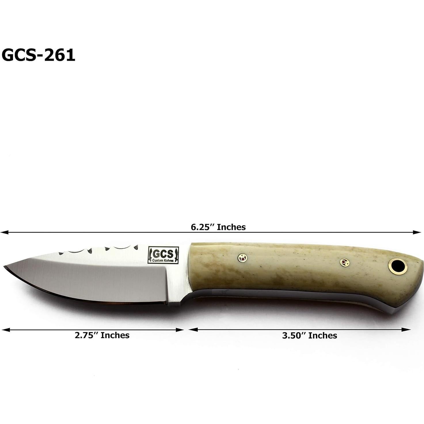 Cuchillo de Supervivencia GCS 261 de Acero D2 Hecho a Mano