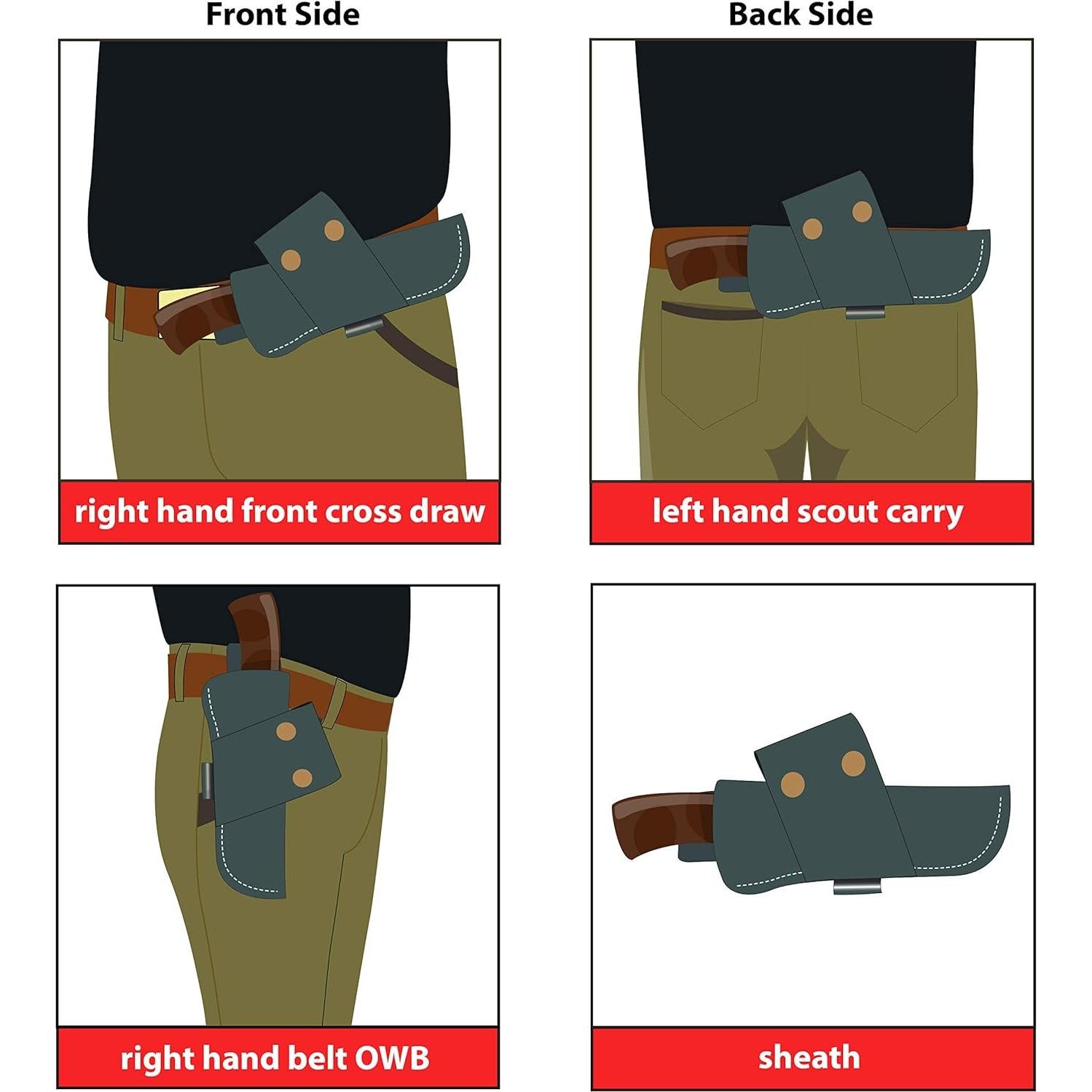 Cuchillo de Supervivencia GCS 261 de Acero D2 Hecho a Mano