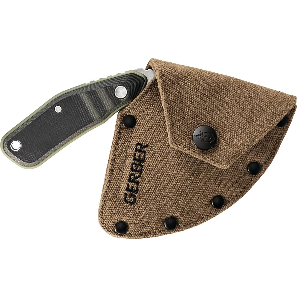 Cuchillo Ulu Gerber Gear Downwind 8.69 cm con funda negra