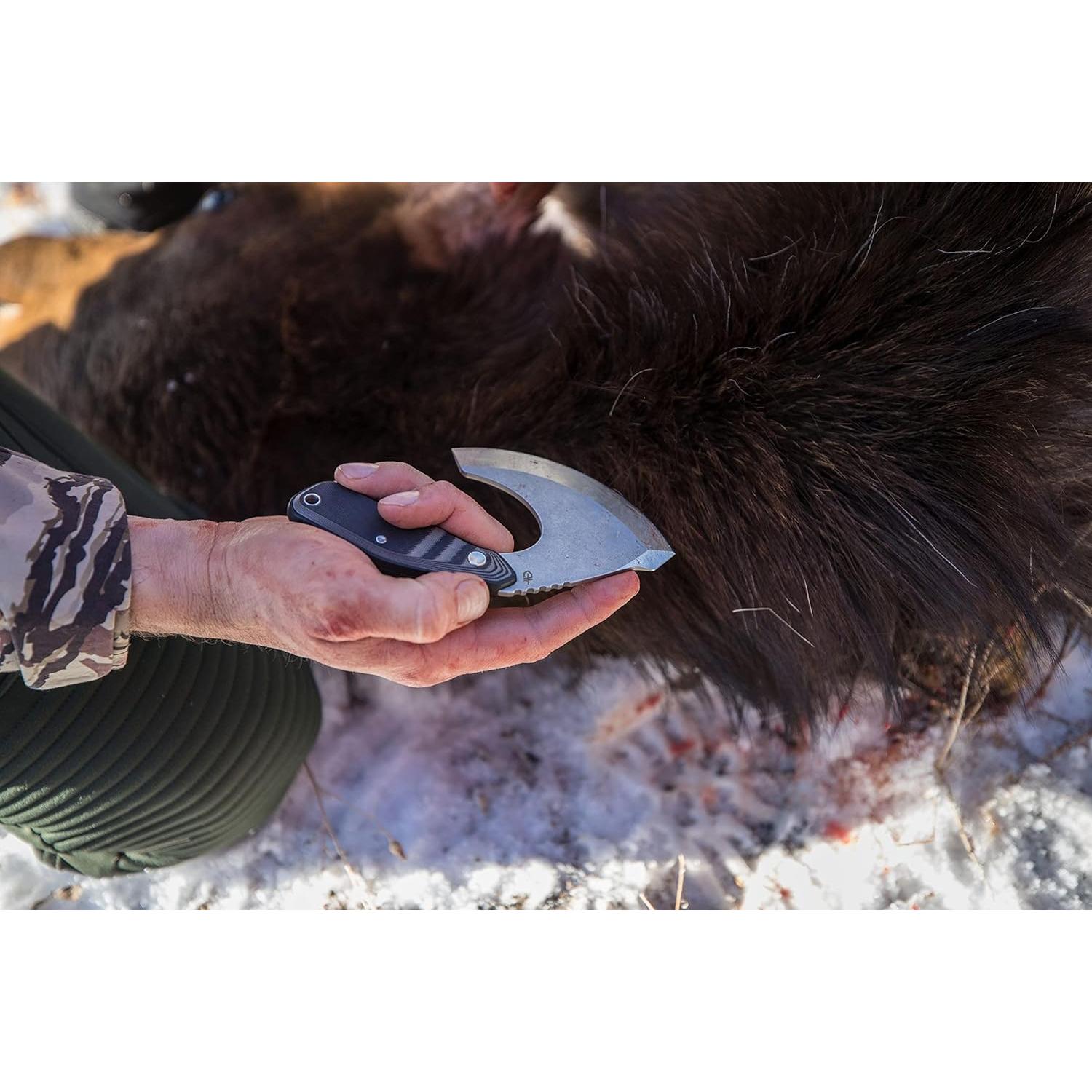 Cuchillo Ulu Gerber Gear Downwind 8.69 cm con funda negra