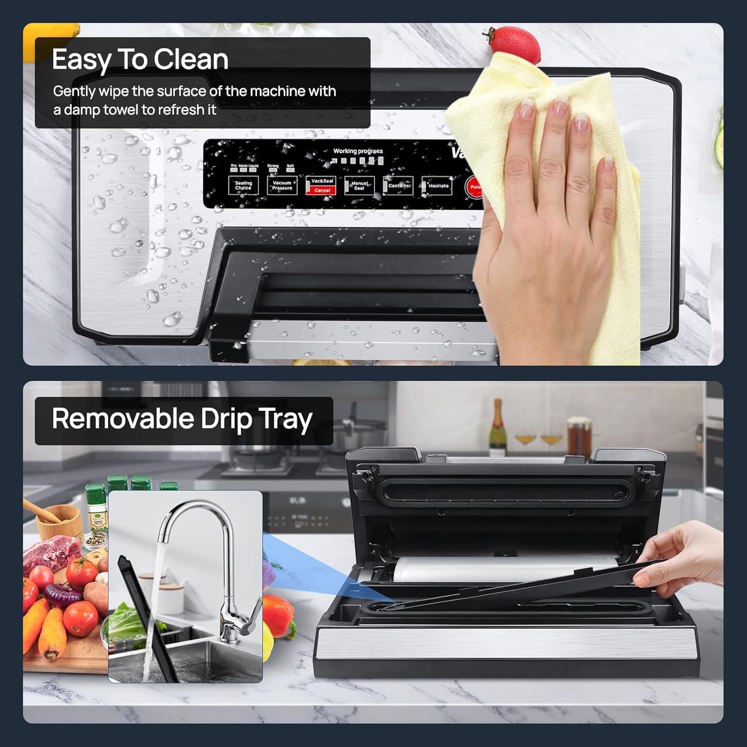 Máquina de Sellado al Vacío Vakumar VH5186 90Kpa Automática