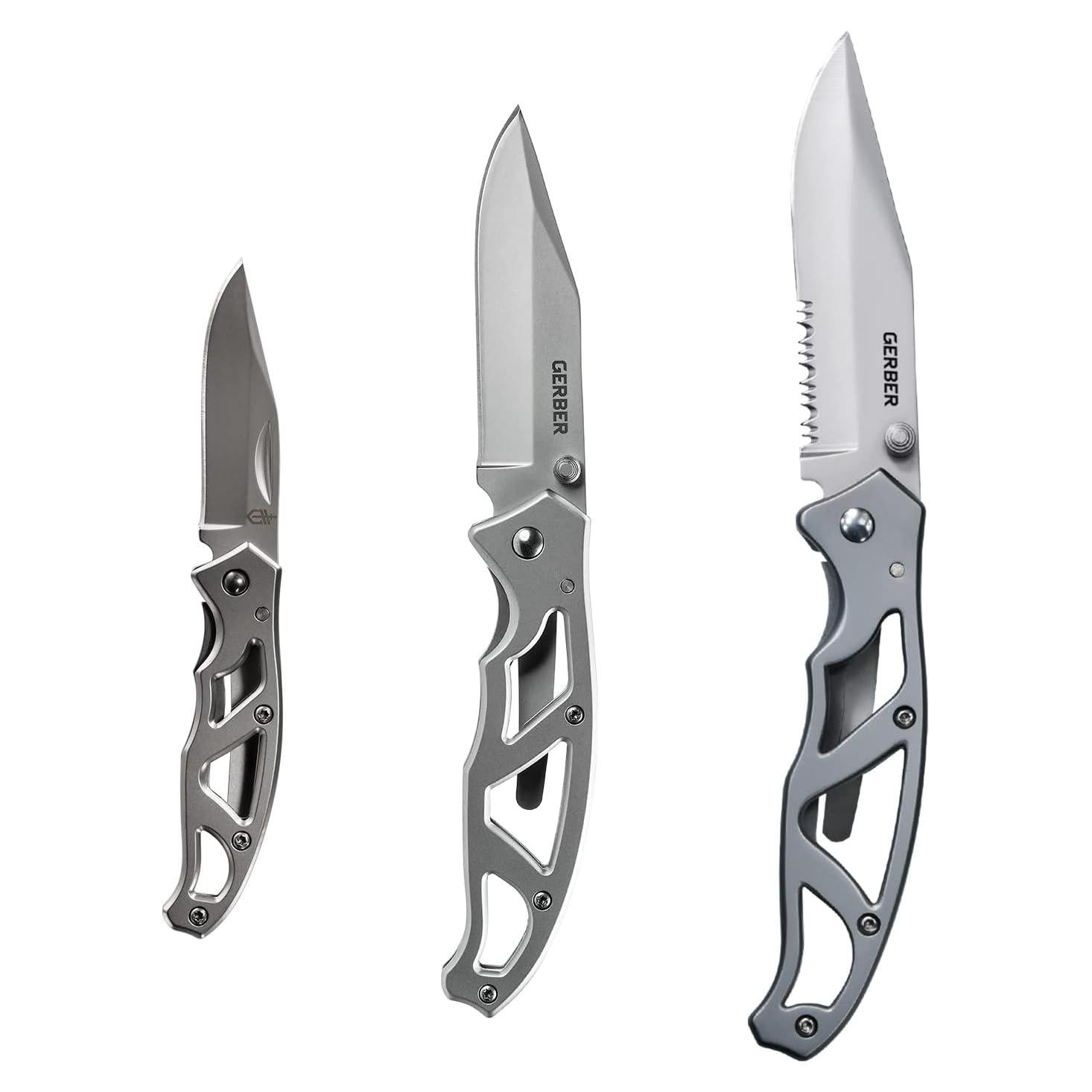 Cuchillos Gerber G4141 Paraframe Combo Acero Inoxidable