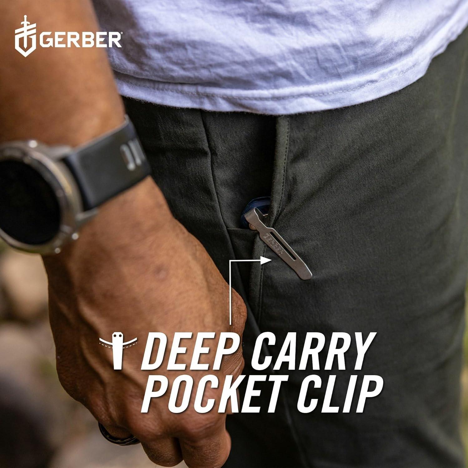 Cuchillo de bolsillo Gerber Gear Assert MagnaCut 7.62 cm Azul