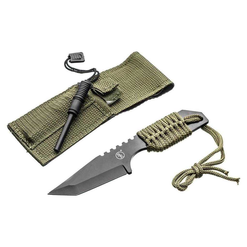 Cuchillo Tanto SE KHK6320 con Encendedor y Funda - 7.62 cm