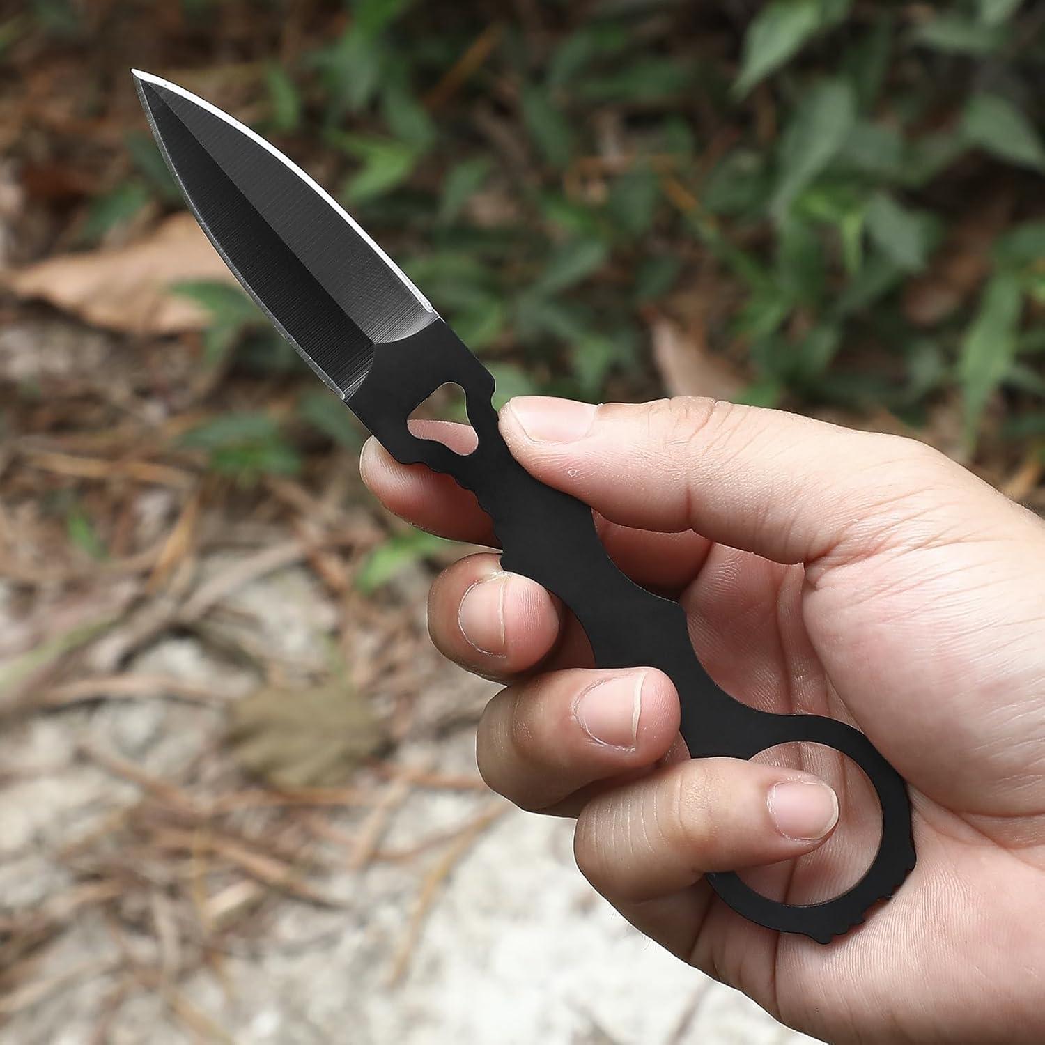 Cuchillo de Hoja Fija KUQIME DC01 con Funda Kydex 168mm