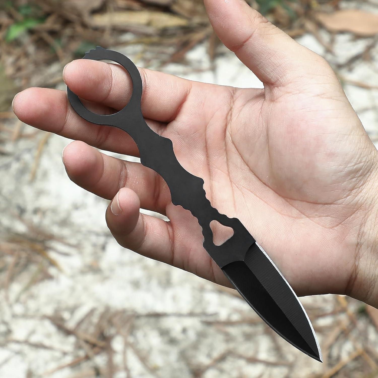 Cuchillo de Hoja Fija KUQIME DC01 con Funda Kydex 168mm