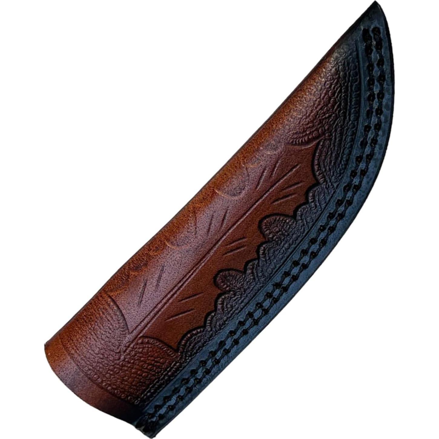 Cuchillo Vikingo Ragnar Maestro Damasco 11.43 cm Hoja Fija