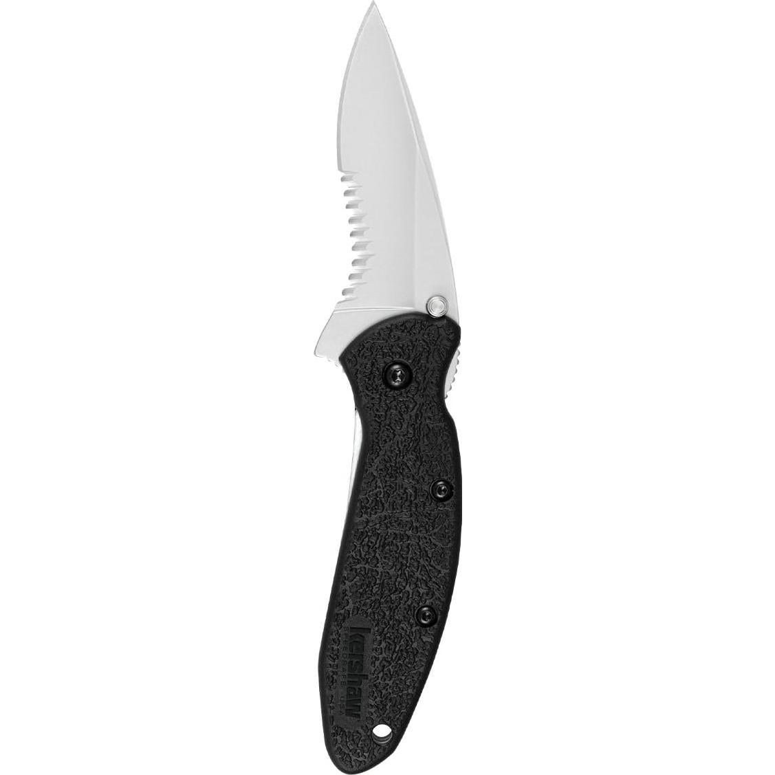 Cuchillo de bolsillo Kershaw 1620ST Scallion negro serrado