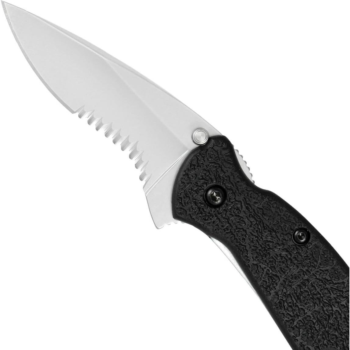 Cuchillo de bolsillo Kershaw 1620ST Scallion negro serrado