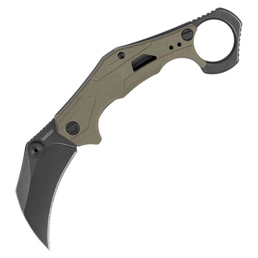 Cuchillo Karambit Kershaw KS2064ODBW Verde OD 6.35 cm