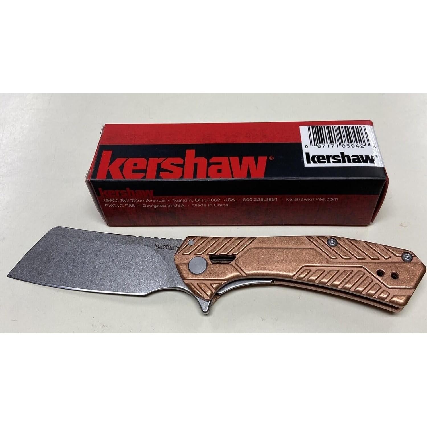 Cuchillo Plegable Kershaw 3445CU de 7.4 cm con Mango de Cobre