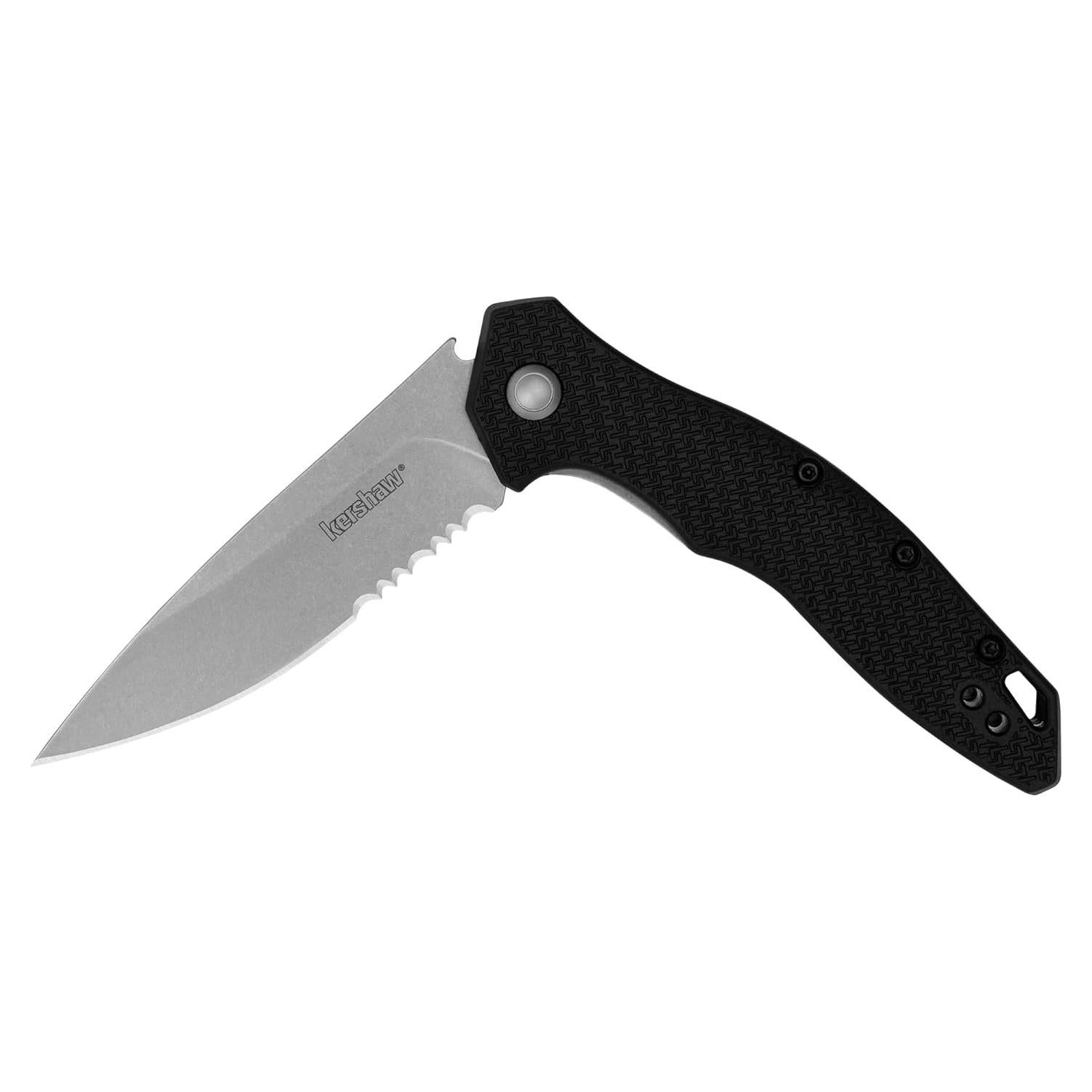 Cuchillo de bolsillo Kershaw Shoreline 7.62 cm hoja serrada