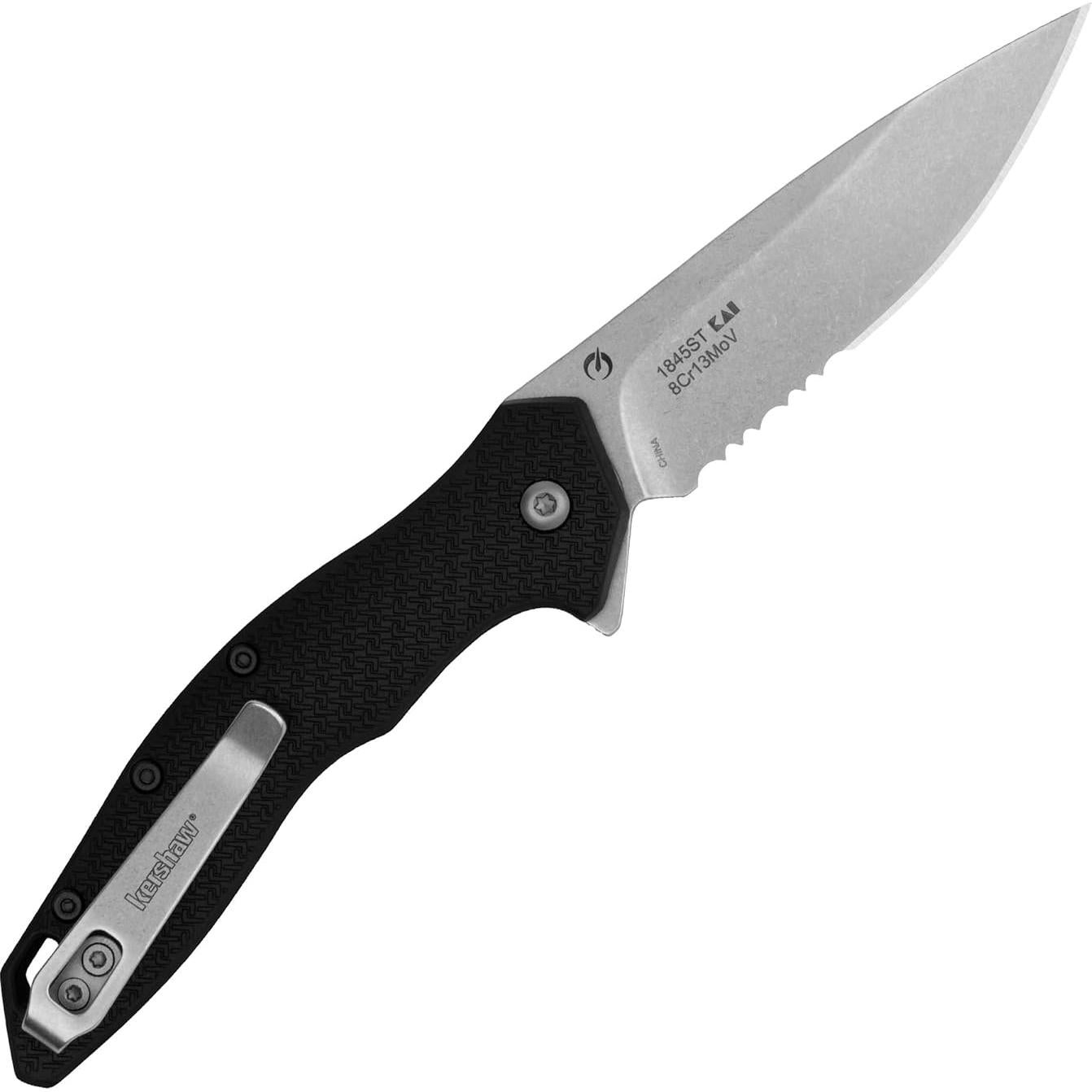 Cuchillo de bolsillo Kershaw Shoreline 7.62 cm hoja serrada
