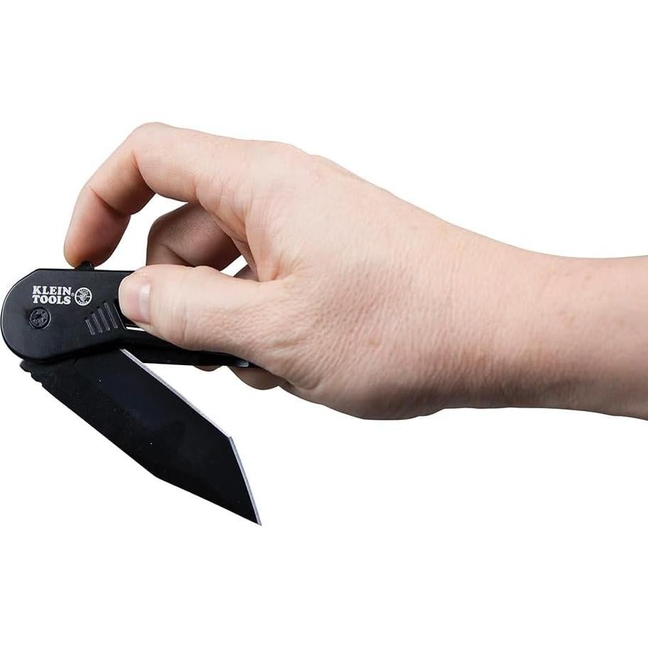 Cuchillo Plegable Klein Tools 44213 EDC Negro Hoja Tanto 8.6 cm