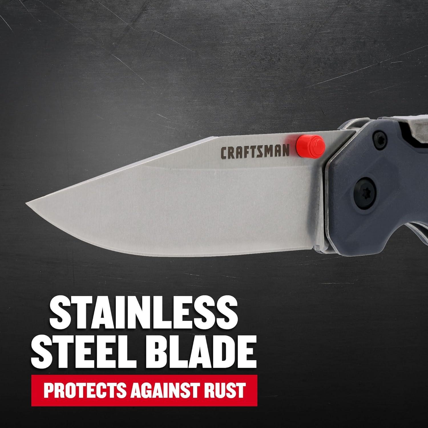 Navaja de Bolsillo Compacta CRAFTSMAN CMHT10354 Acero Inoxidable