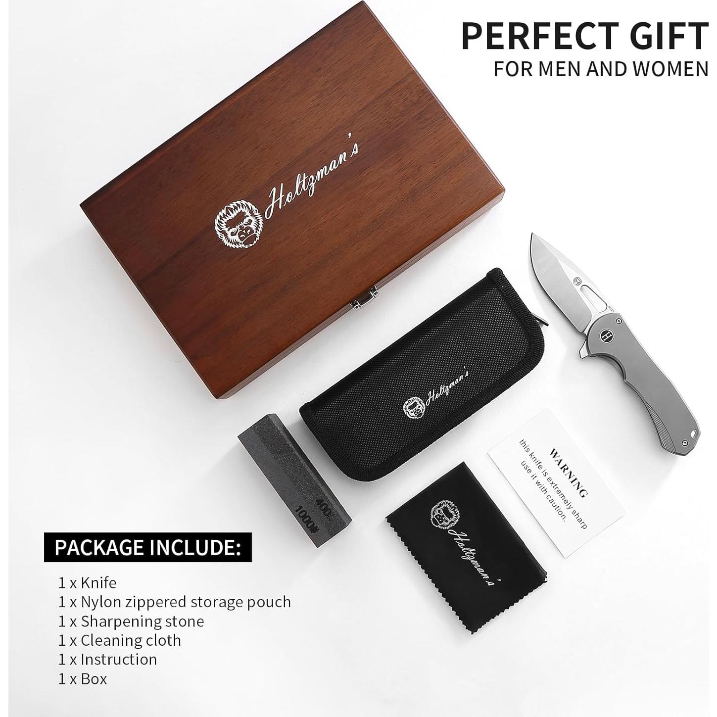 Cuchillo de bolsillo plegable Holtzman's Gorilla Survival M390 18.5cm