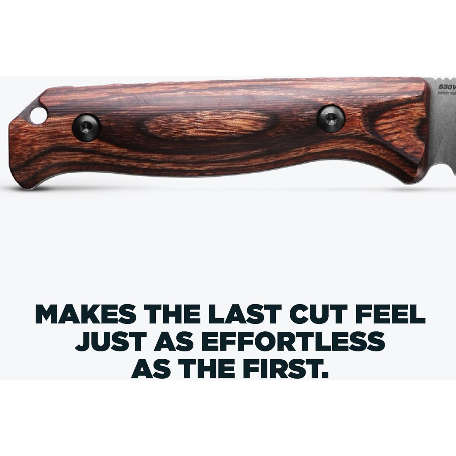 Cuchillo de Caza Benchmade Saddle Mountain 15002 - Mango de Madera